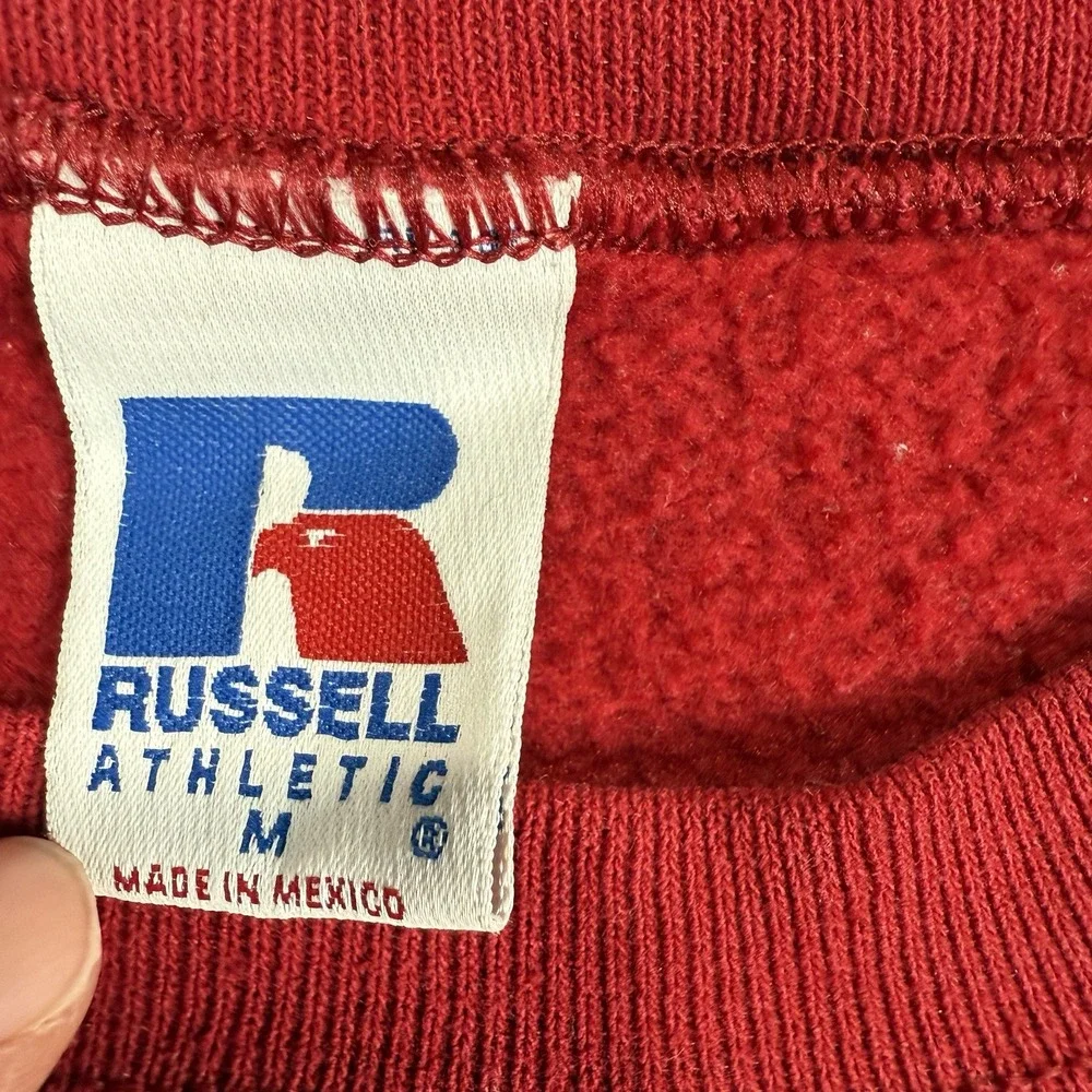 VINTAGE Stanford Cardinal Sweatshirt Mens Med Russell Athletic Crewneck Sewn 90s